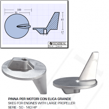 Aileron pour moteurs avec grande hélice série 50 140 HP