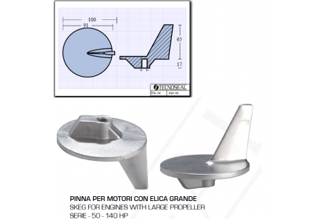 Aileron pour moteurs avec grande hélice série 50 140 HP