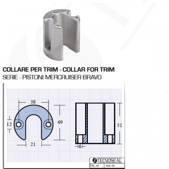 Collier pour pistons de garniture moteur Mercruiser Bravo