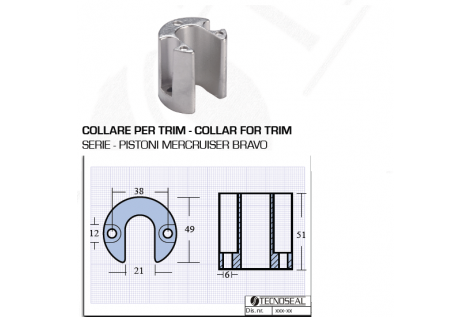 Collier pour pistons de garniture moteur Mercruiser Bravo