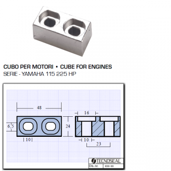 Cube pour moteurs Yamaha 115 225 HP