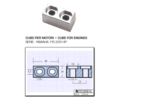 Cube pour moteurs Yamaha 115 225 HP