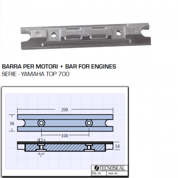 Barre pour moteurs Yamaha Top 700