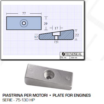 Plaque pour moteurs Honda 75 130 HP