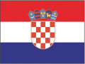 Drapeau de la Croatie