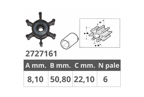 ROUE JABSCO NITRILE